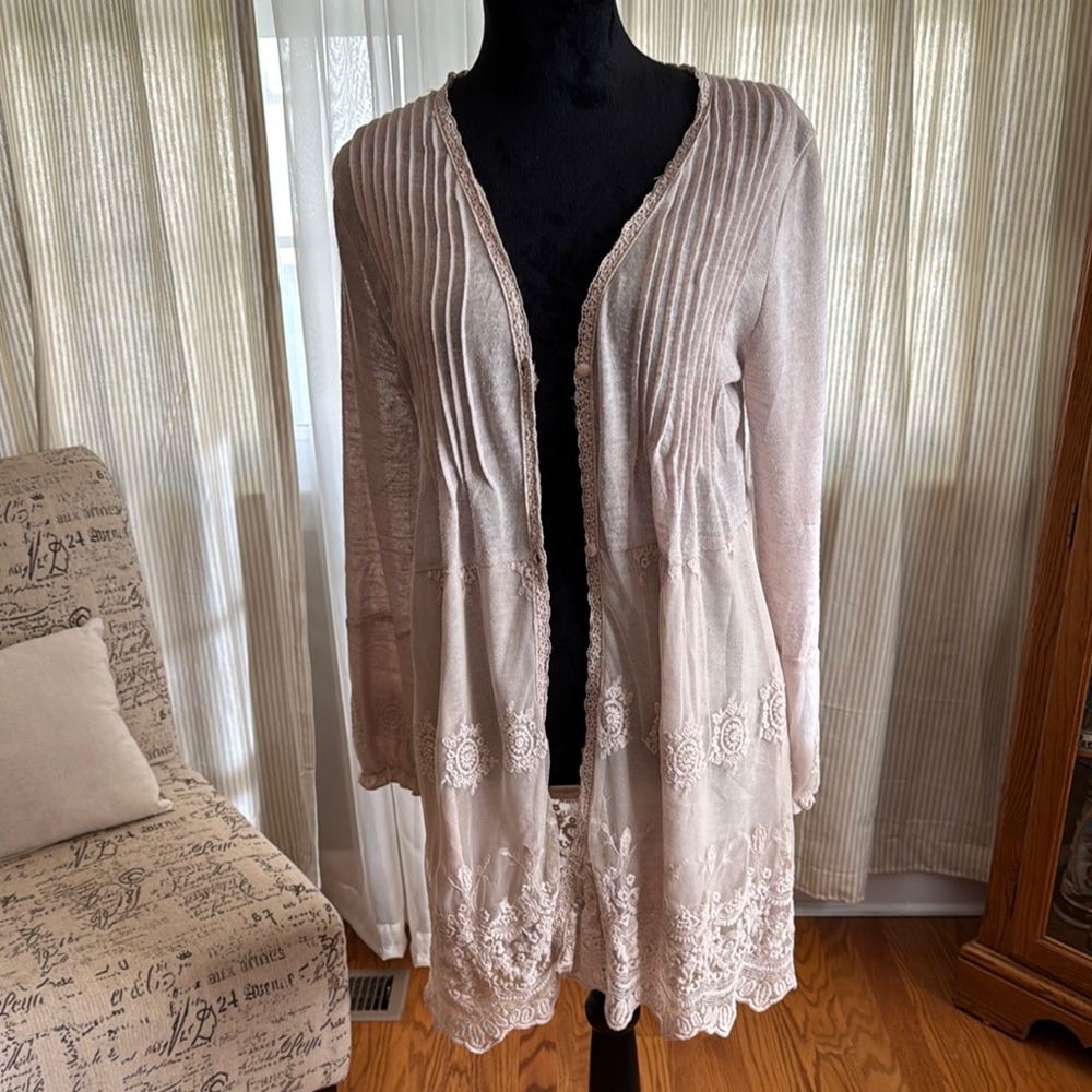 Everleigh Cream Lace Cardigan